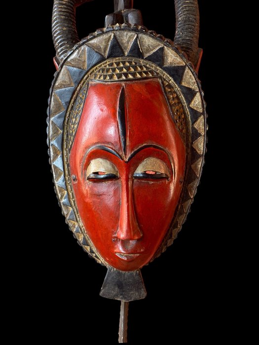 Spirit Mask Baoule Côte d'Ivoire, Mid 20th Century