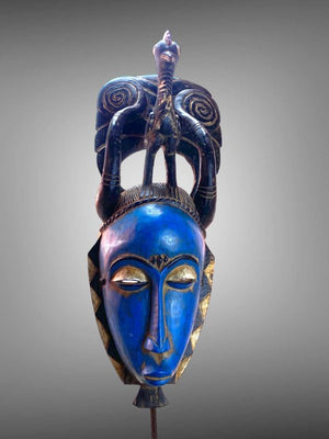 Spirit Mask Gouro Côte d'Ivoire, Mid 20th Century