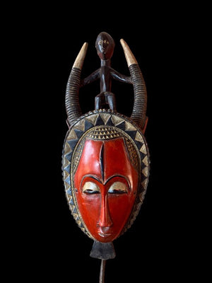 Spirit Mask Baoule Côte d'Ivoire, Mid 20th Century