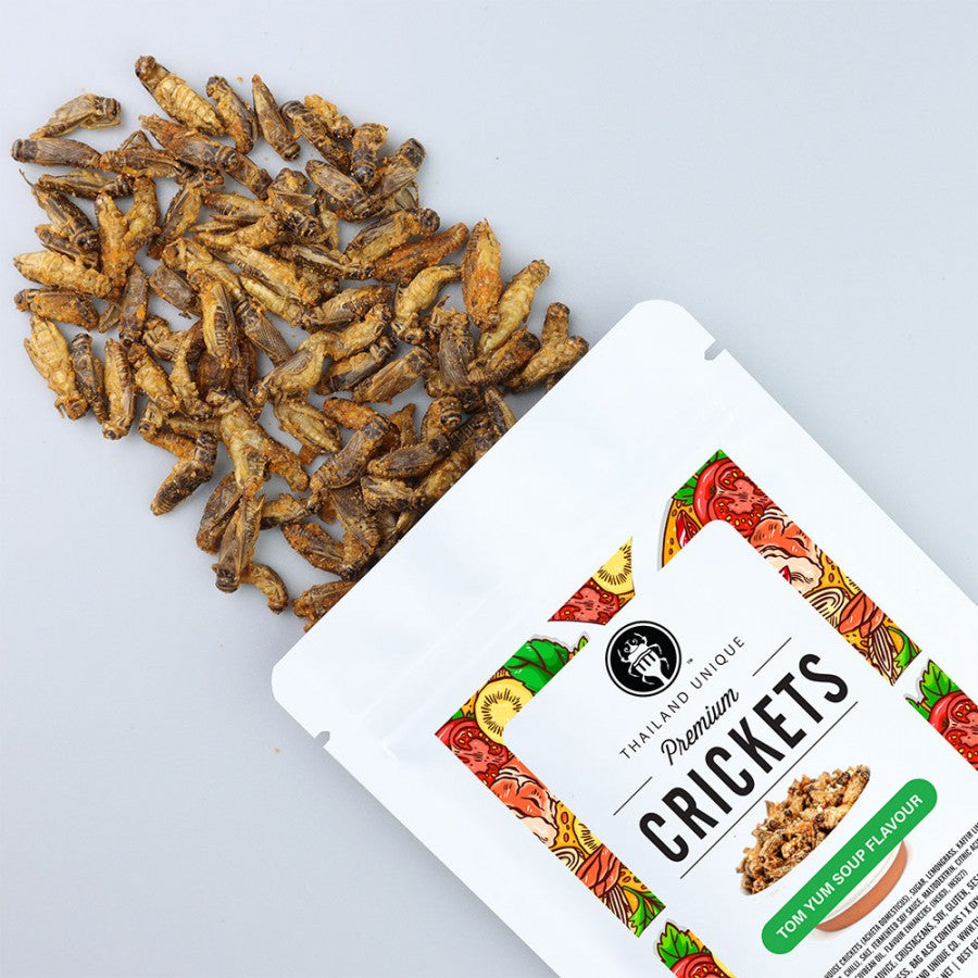 3 Pack's Cooked Edible Crickets (HOT & SPICY TOM YUM SOUP) 15g *Special Offer*